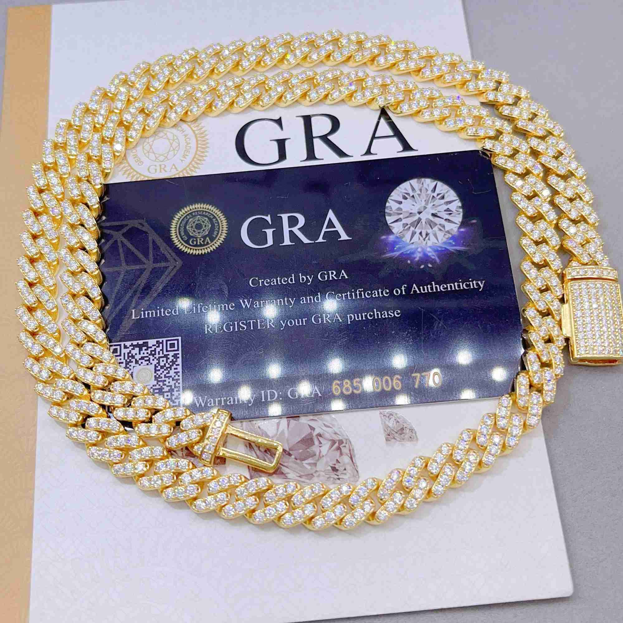 Gra Certificate Vvs Moissanite New Silver Chains Design for Men Diamond Cuban Link Chain
Gra Certificate Vvs Moissanite New Silver Chains Design for Men Diamond Cuban Link Chain