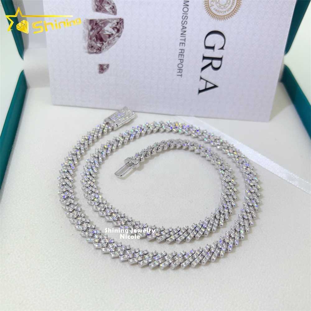Wholesale Best Quality Sparkle Hip Hop Iced Out Moissanite Necklace 8mm Sterling Silver Cuban Link Chain
Wholesale Best Quality Sparkle Hip Hop Iced Out Moissanite Necklace 8mm Sterling Silver Cuban Link Chain