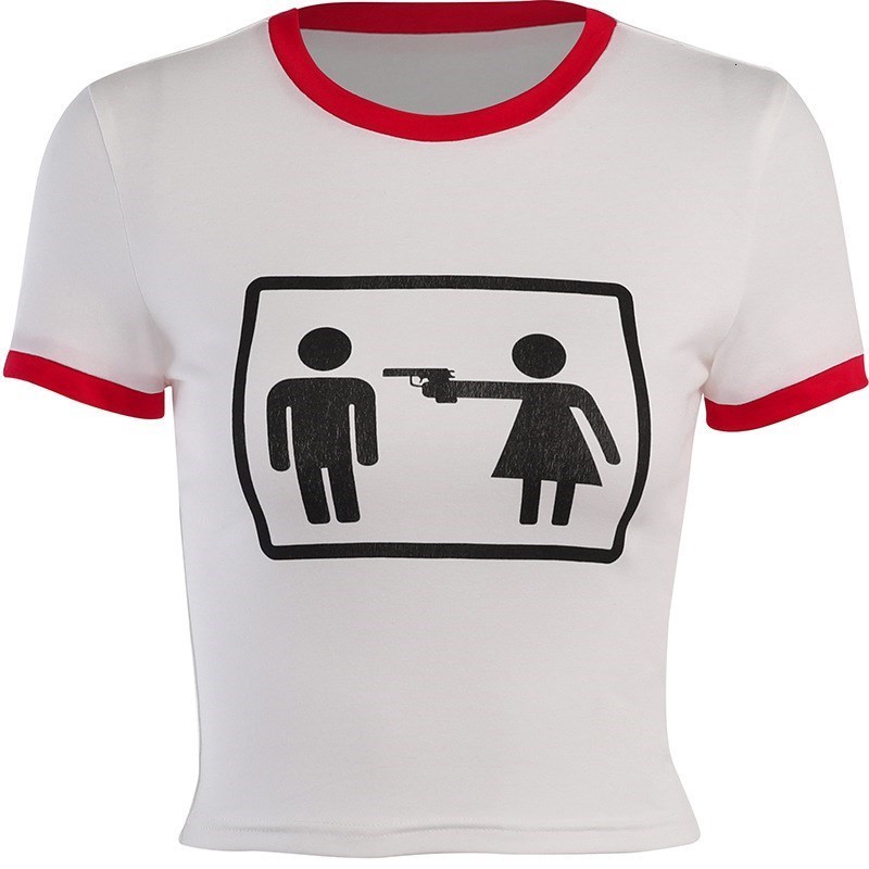 Women's T-Shirt Women's T-Shirt Crop Top Harajuku Print Summer Korean Fashion Short Sleeve Sexy Vintage Streetwear Aesthetic Tees Y2k Clothe