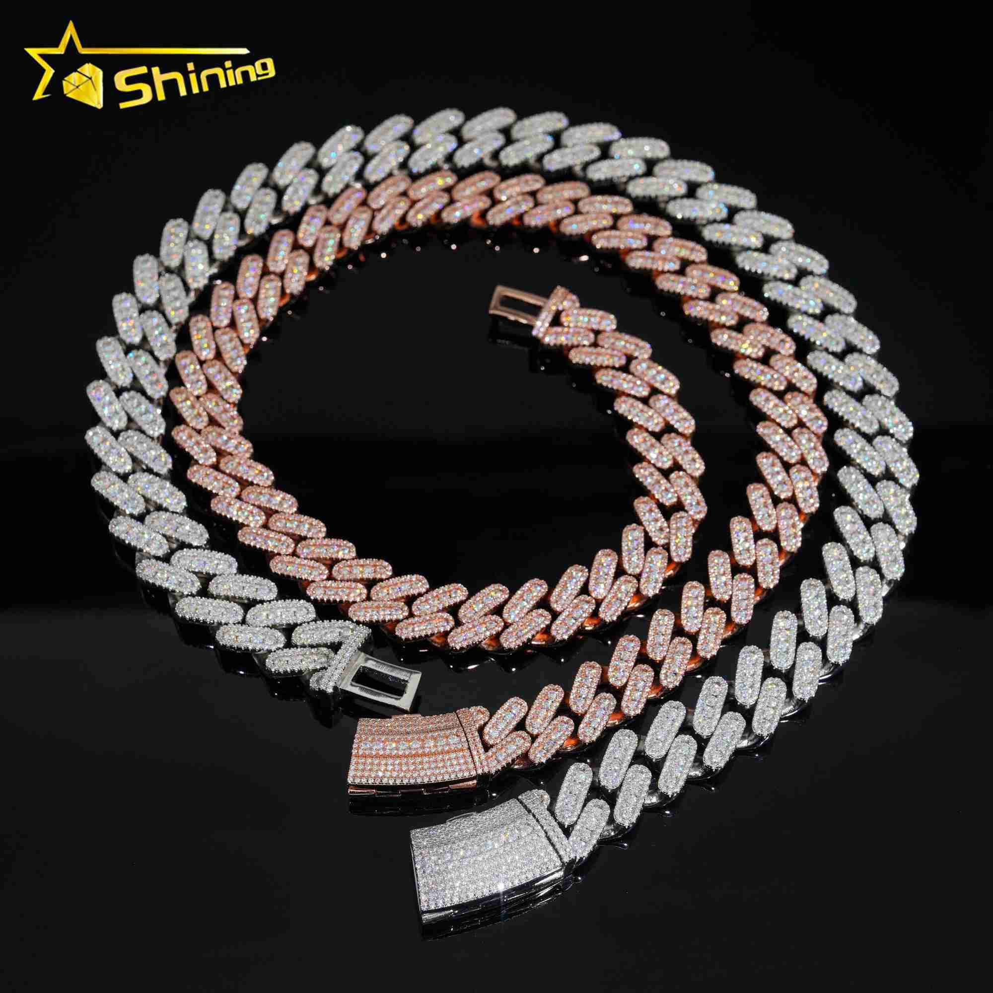 Factory Price Iced Out Wholesale Vvs Moissanite Chain Necklace 925 Sterling Silver Miami Gold Cuban Link Chain
Factory Price Iced Out Wholesale Vvs Moissanite Chain Necklace 925 Sterling Silver Miami Gold Cuban Link Chain