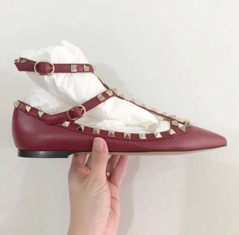 With Box Valentinoity Designer VT Sandal Famous Summer Women Sandals Rock Stud Ballerina Caged Pointed Toe Rivets Ballet Flats Strappy C lCx
With Box Valentinoity Designer VT Sandal Famous Summer Women Sandals Rock Stud Ballerina Caged Pointed Toe Rivets Ballet Flats Strappy C lCx