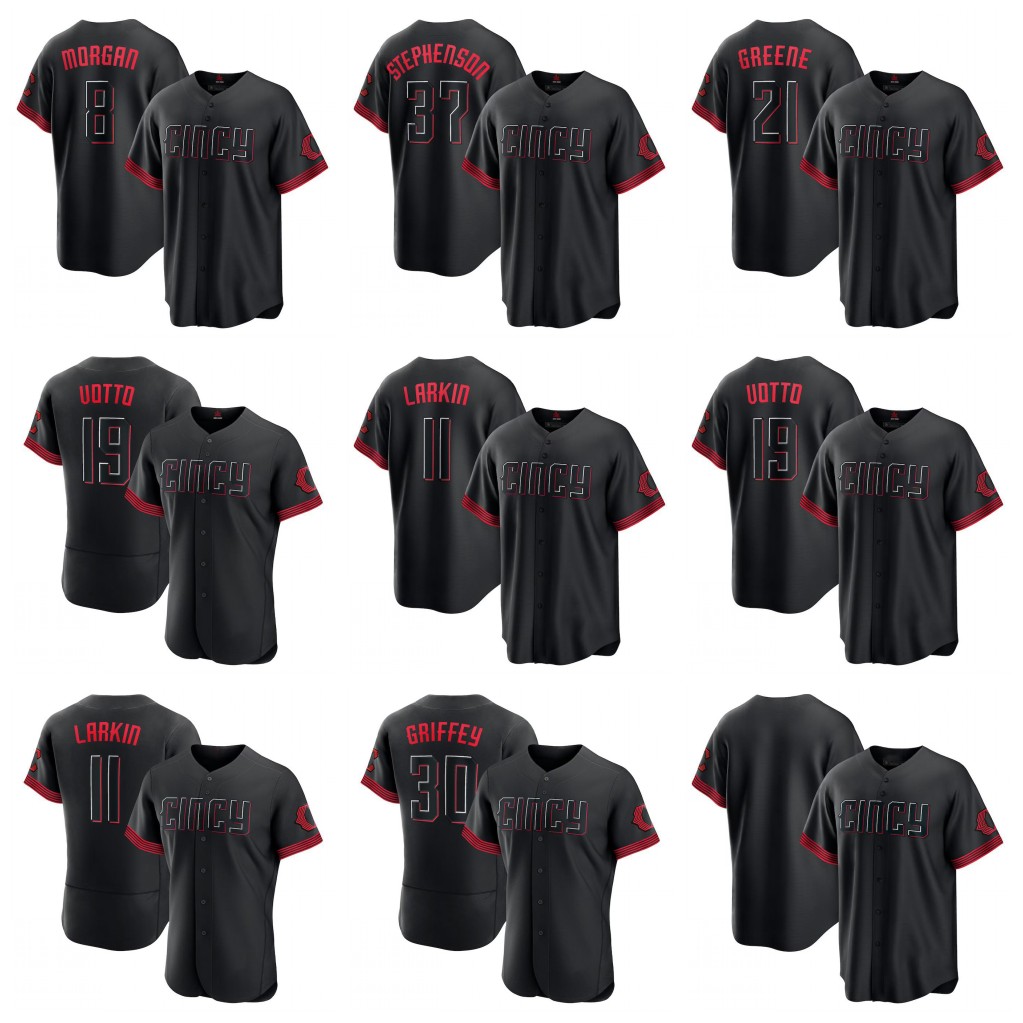 Black 2023 City Connect Baseball Jersey Jonathan India Joey Votto Tyler Stephenson Hunter Greene Spencer Steer Jose Barrero Nick Senzel Jake Fraley Kevin Newman, Flexbase white
Black 2023 City Connect Baseball Jersey Jonathan India Joey Votto Tyler Stephenson Hunter Greene Spencer Steer Jose Barrero Nick Senzel Jake Fraley Kevin Newman, Flexbase white
