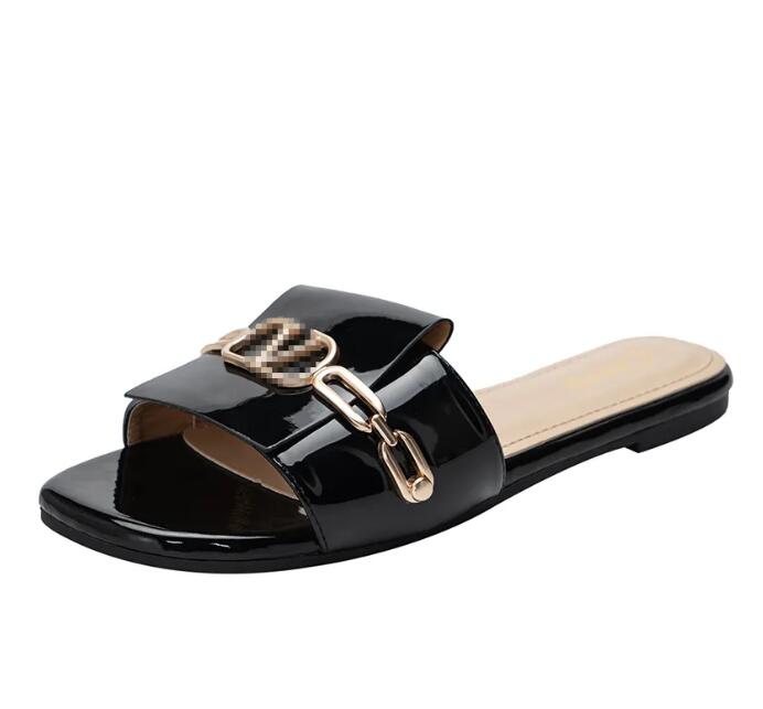 Summer sandal Slides Slippers Ladies Shoes Metallic Slide Sandals Casual Flat Slippers For Women Beach Low Heel Sandals Size 37-42, Black
Summer sandal Slides Slippers Ladies Shoes Metallic Slide Sandals Casual Flat Slippers For Women Beach Low Heel Sandals Size 37-42, Black