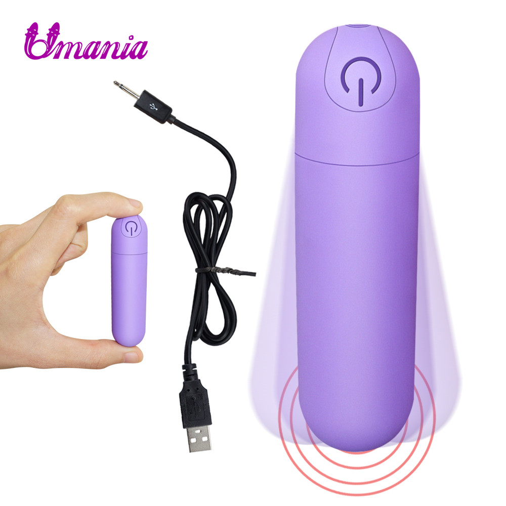 Sexy Set 10 Vitesse Bullet Vibrator Charge USB G-spot Gode Masseur Mini Vibrateur Forte Vibration Plug Anal Gode Sex Toys pour W