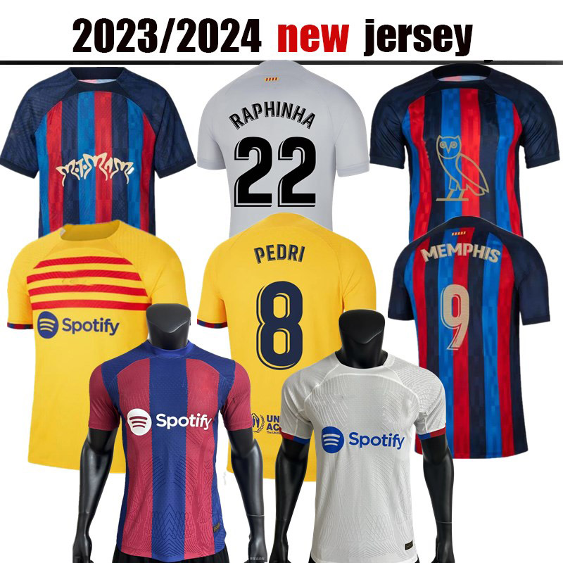 PEDRI Soccer Jerseys LEWANDOWSKI GAVI Kit ANSU FATI BARCELONAS FERRAN RAPHINHA 22 23 24 F. DE JONG DEST DEMBELE camiseta de futbol Football Shirt Men Kids Kits Uniform
PEDRI Soccer Jerseys LEWANDOWSKI GAVI Kit ANSU FATI BARCELONAS FERRAN RAPHINHA 22 23 24 F. DE JONG DEST DEMBELE camiseta de futbol Football Shirt Men Kids Kits Uniform