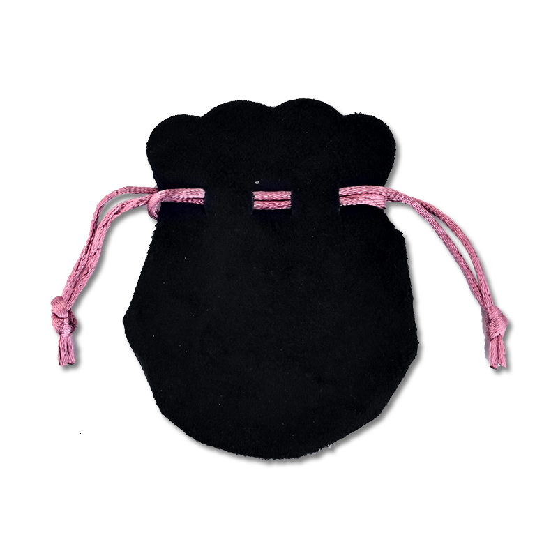 Jewelry Pouches Bags GPY Pink Ribbon Flannel Bag Pouch For Bead Charm Earrings Necklace jewellery organizer Packaging Jewelry Organizer Joyero gift 23