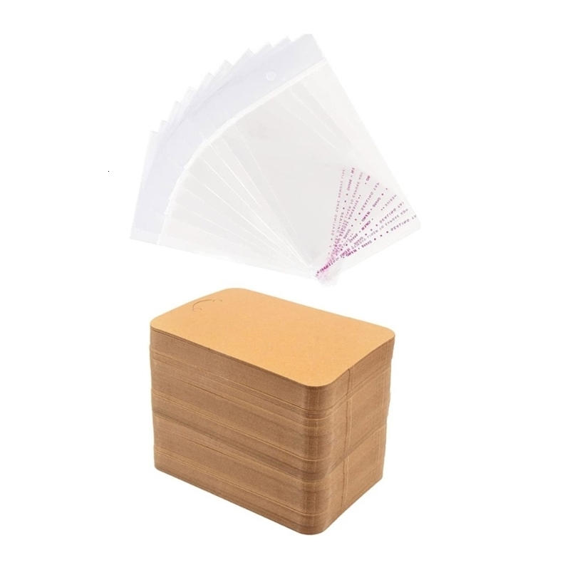 Jewelry Boxes 100 Pcs Keychain Display Cards Keychain Cardboard with Clear Self Sealing Bags Keychain Holder Keyring Cardstock Holder 230512