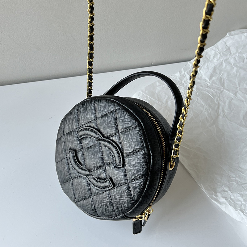 Womens Round Style Valentine Day Bag Classic Top Handle Totes Quilted Caviar Leather Luxury Designer Clutch Mini Cosmetic Case Vanity Pocket Luggage 17cm Pink Black, Box
Womens Round Style Valentine Day Bag Classic Top Handle Totes Quilted Caviar Leather Luxury Designer Clutch Mini Cosmetic Case Vanity Pocket Luggage 17cm Pink Black, Box