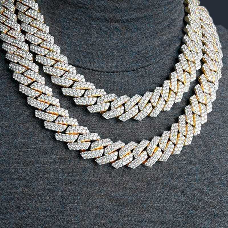 Fashion Jewelry Necklaces Hip Hop Diamond Cuban Link Chain Gold Plated 925 Sterling Silver Necklace Diamond Aaa+ Zircon for Men
Fashion Jewelry Necklaces Hip Hop Diamond Cuban Link Chain Gold Plated 925 Sterling Silver Necklace Diamond Aaa+ Zircon for Men