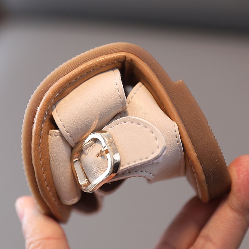 Sandals Vintange Weave Solid Girl's Sandals Closed Toe Sandals for Girl Kids Baby Flat Girls Casual Beach Sandals Summer Kids Shoes 230515