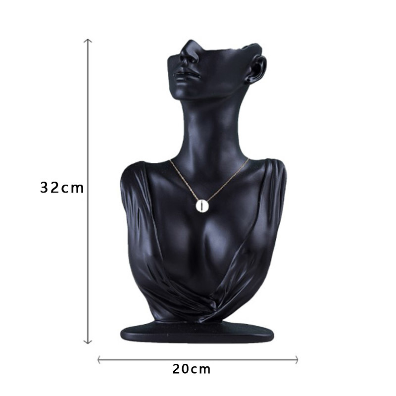 Jewelry Stand Top Selling LMS 3 Size Resin Medium Side Portrait Model Earrings Necklace Jewelry Display Stand Necklace Display Props 230512