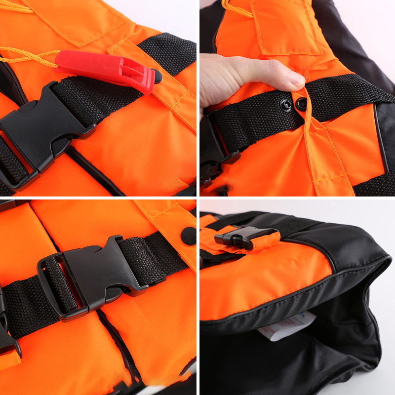 Life Vest Buoy Outdoor Adult Swimming Life Jacket Adjustable Buoyancy Survival Suit Polyester Children Life Vest With Whistle 230515