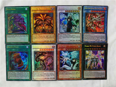 Card Games 100PCS Yu Gi Oh Japanese Anime 100 Different English Card Wing Dragon Giant Soldier Sky Dragon Flash Card Kids Toy Gift
