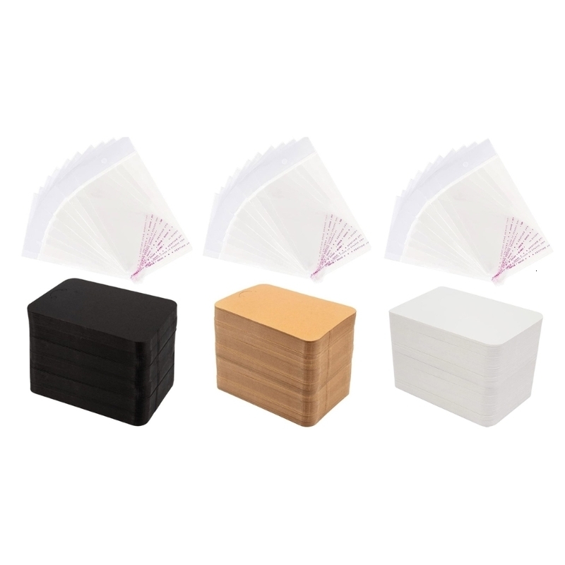 Jewelry Boxes 100 Pcs Keychain Display Cards Keychain Cardboard with Clear Self Sealing Bags Keychain Holder Keyring Cardstock Holder 230512