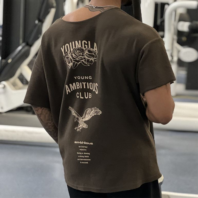 Mens TShirts Vintage Graphic Printed T Shirt Spring Summer Casual Loose O Neck Short Sleeve Tee For Men Clothes Fashion Streetwear 230512