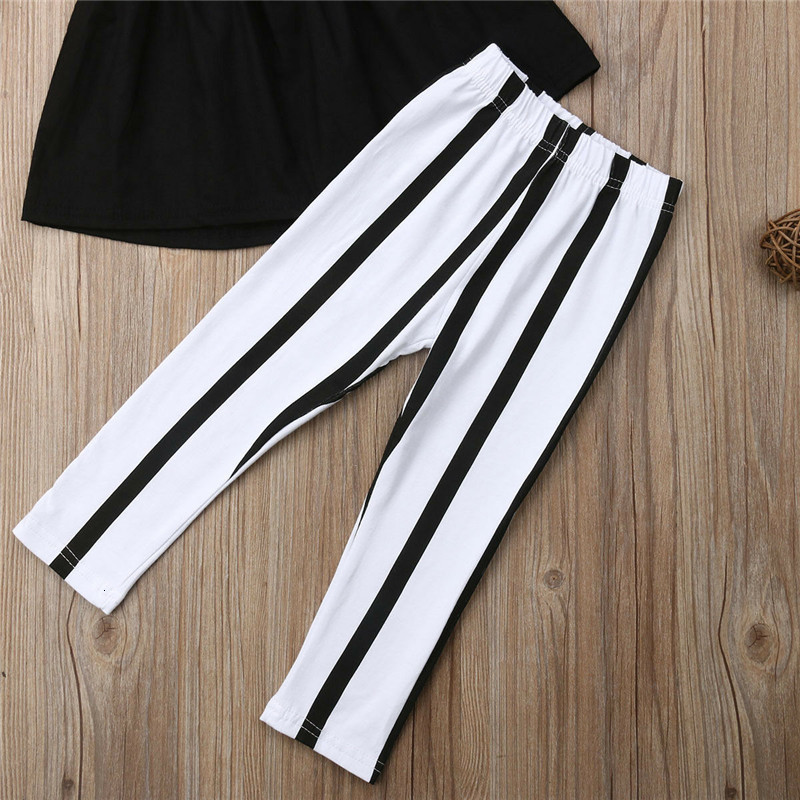 Clothing Sets 16T Fashion Summer Girl Strap TopsStriped Pants Toddler Outfits Girls Clothes 230512