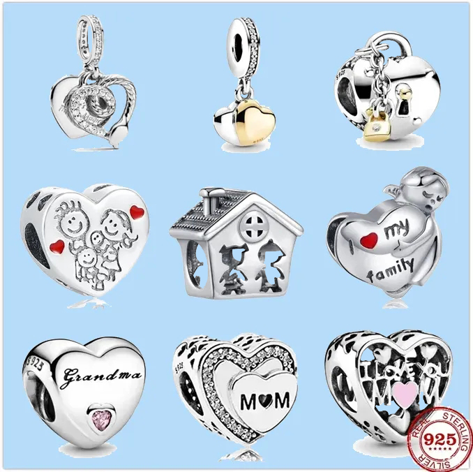 925 charm beads accessories fit pandora charms jewelry Wholesale European i love my family mom grandma lock heart diy
925 charm beads accessories fit pandora charms jewelry Wholesale European i love my family mom grandma lock heart diy