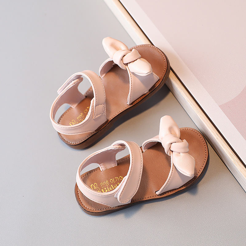 Sandals Summer Toddler Girls Sandals Children Beach Sandals Comfortable Vacation Soft Sole Baby Infant Shoes Bow Princess Shoes 230515