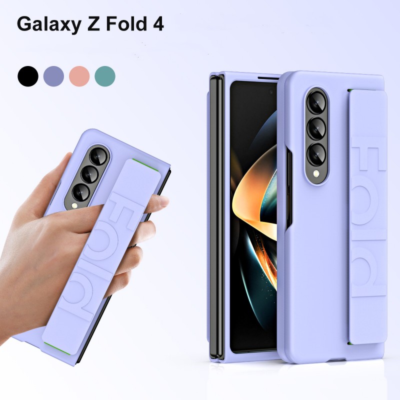 The phone case is suitable for ZFold4 fashionable elastic wristband Fold3 solid color simple anti drop Fold2 protective case, Blue
The phone case is suitable for ZFold4 fashionable elastic wristband Fold3 solid color simple anti drop Fold2 protective case, Blue