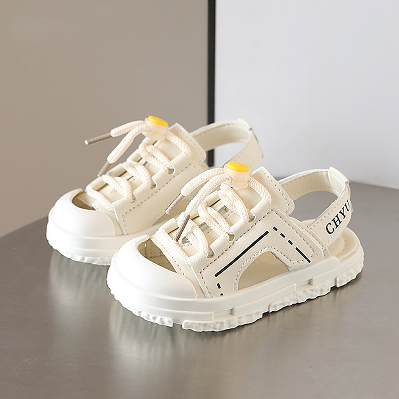 Sandals Fashion Summer Baby Sandals Toe-protection Boys Beach Shoes Kids Girls Sport Sandals Soft Bottom Toddler Shoes Sandalias ZR 230515