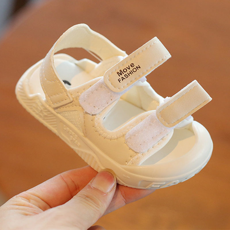 Sandals Summer Soft Bottom Children Sandals 1-4 Y Baby Boy Girl Beach Shoes Anti-kick Protection Head Toddler Functional Sandals G03281 230515