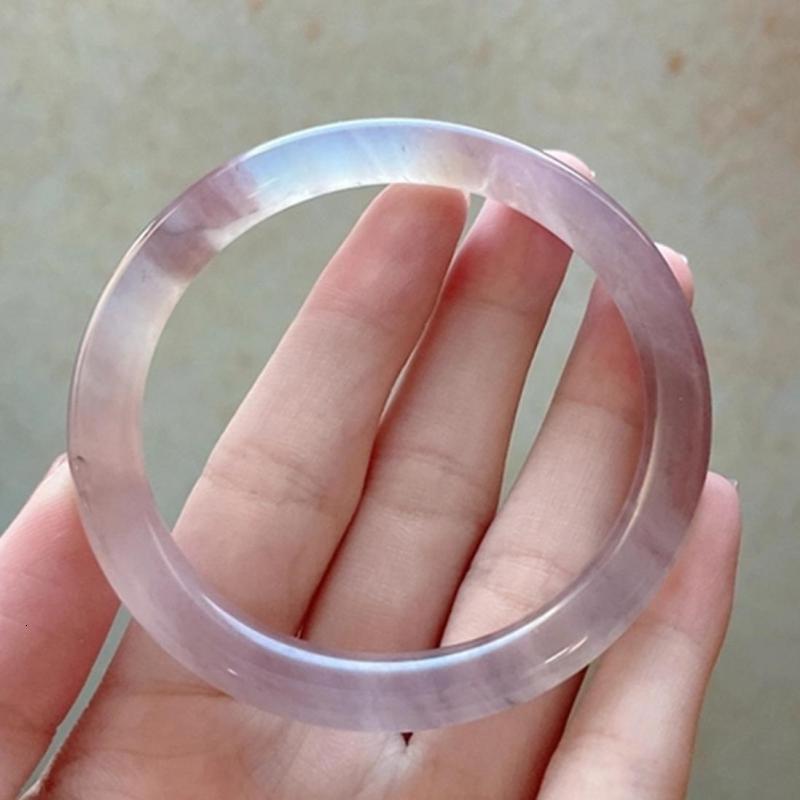 Bangle Genuine Jade Bracelet Women's Exquisite Jewelry Accessories Genuine Chinese Soft Jade Bracelet Circular Bracelet Gifts for Girlfriends and