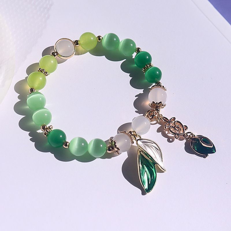 Chain Tighnari Nahida Hu Tao Women's Bracelet Genshin Impact Bracelet Women's Fashion Role Playing Crystal Chain Bracelet Gift Armband 23051