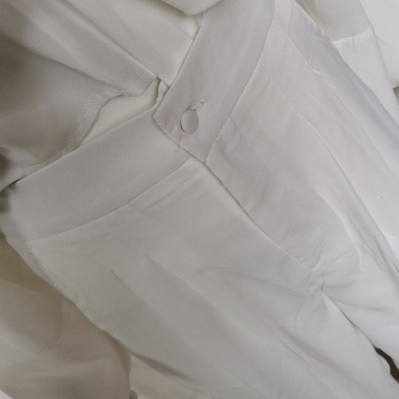 Women's Two Piece Pants HOUZHOU Blue Two Piece Set for Women Outfits Spring Matching Sets Pants High Waist Batwing Sleeve Wide Leg Trouser Suit F