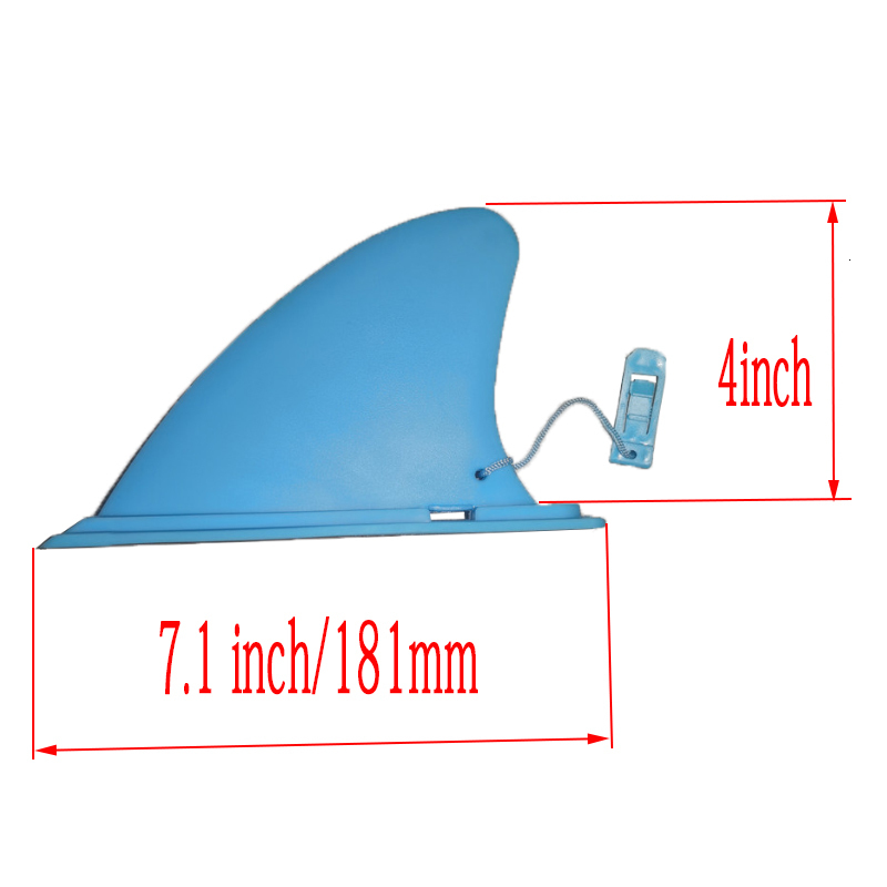 Surfboards est 4 inch SUP surfboard to play white water inflatable paddle board TPU soft tail fin Rafting boat fishing pontoon kayak fin 230515
