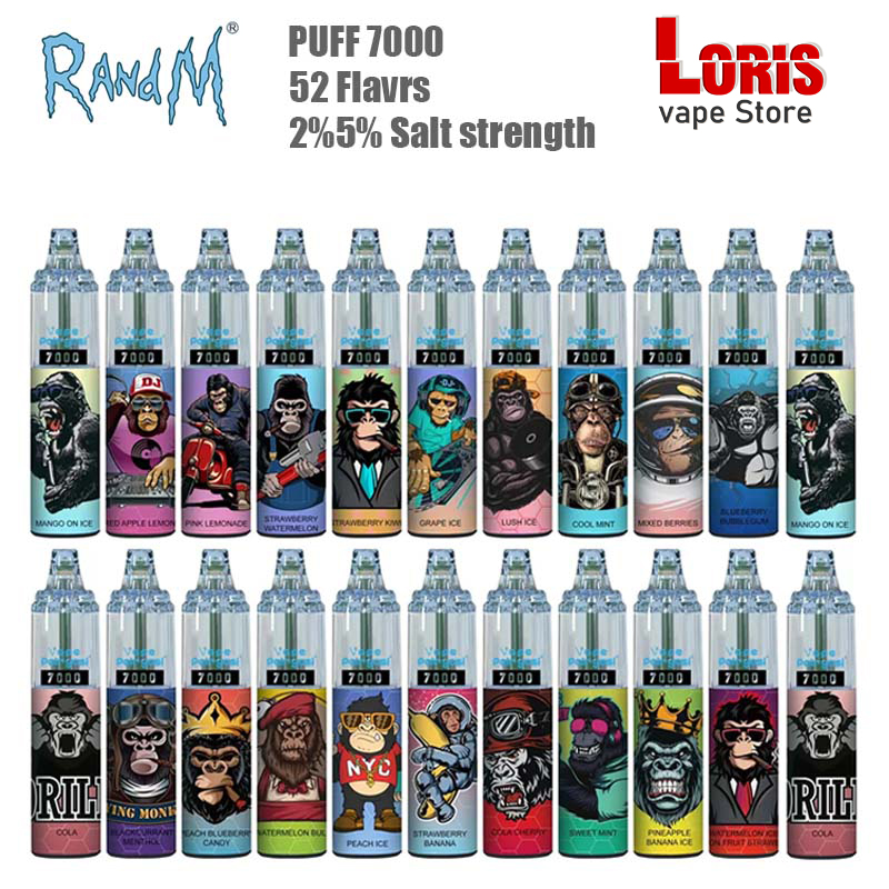 Original Genuine Randm Tornado 7000 Puff Disposable e-cigarette Powerful battery 14ml pre-filled canister mesh coil RGB glow 52 flavors puffs 7K
Original Genuine Randm Tornado 7000 Puff Disposable e-cigarette Powerful battery 14ml pre-filled canister mesh coil RGB glow 52 flavors puffs 7K