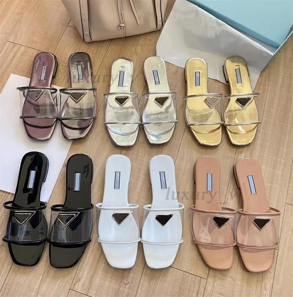 Designer Women Slippers Printed Plexiglass Heels Milano Slides Transparent PVC Sandals Silver Metallic Leather Insole Slippers With Box
Designer Women Slippers Printed Plexiglass Heels Milano Slides Transparent PVC Sandals Silver Metallic Leather Insole Slippers With Box