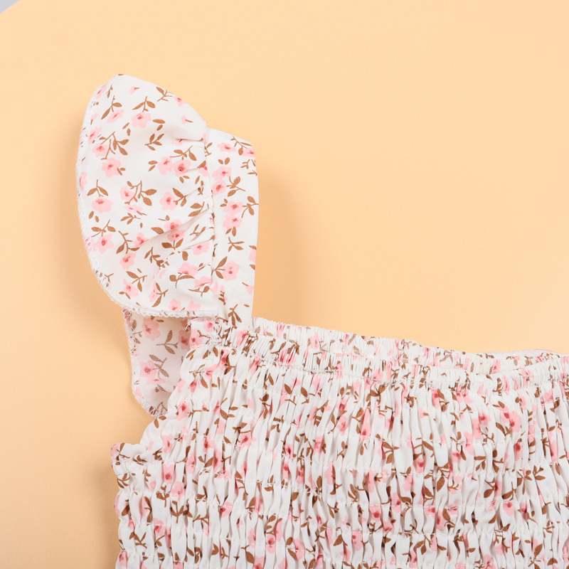 Family Matching Outfits Mother and Daughter Dress Summer Clothes Mommy Me Bohemian Floral Sleeveless Ruffle Long 230512