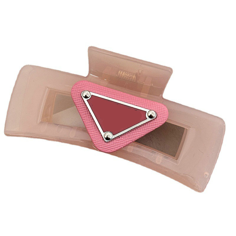 Elegant Large Jelly Cross Shark Clips Plastic Clear Barrette Designer Clip For Women Girl Thick Hair Accessories Free shipping