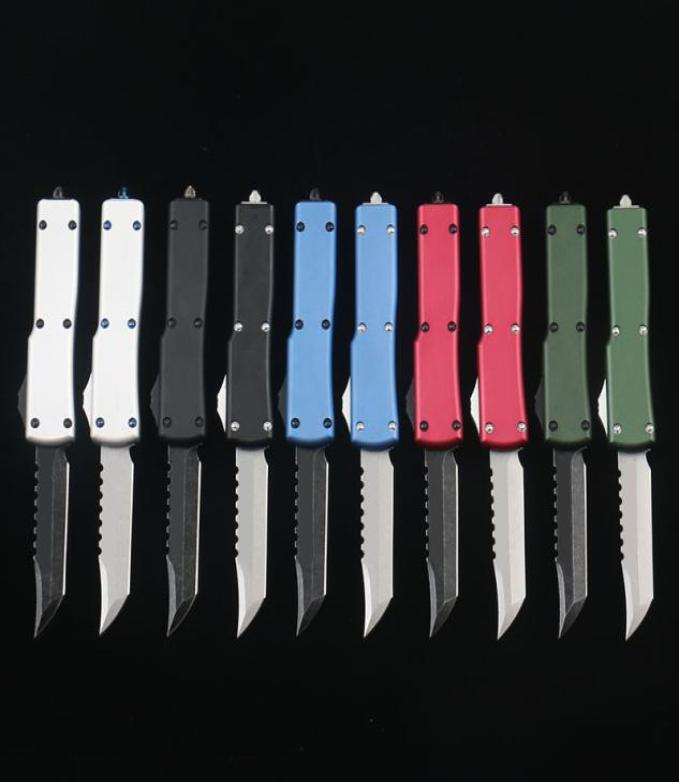 High quality three colors Mini UTX70 automatic knives D2 steel Blade 6061T6 Aviation aluminum alloy handle Outdoor camping surviv7011466
High quality three colors Mini UTX70 automatic knives D2 steel Blade 6061T6 Aviation aluminum alloy handle Outdoor camping surviv7011466
