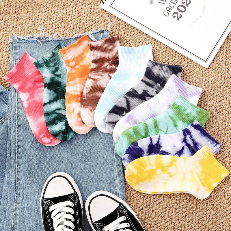Men Women Cotton Fashion Tie-dye Flower Socks Low Cut Ankle Rainbow Candy Color Sport, Mixed colors
Men Women Cotton Fashion Tie-dye Flower Socks Low Cut Ankle Rainbow Candy Color Sport, Mixed colors