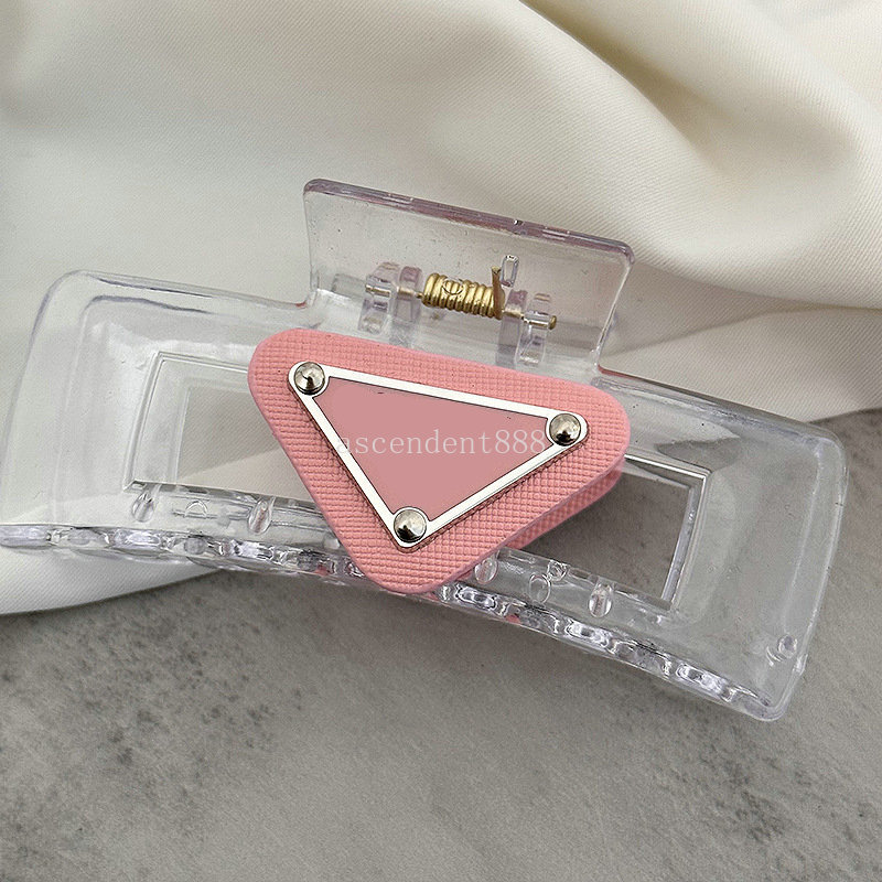 Elegant Large Jelly Cross Shark Clips Plastic Clear Barrette Designer Clip For Women Girl Thick Hair Accessories Free shipping