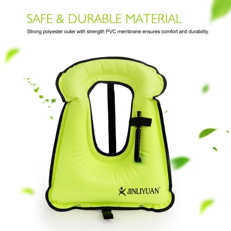 Life Vest Buoy Snorkel Vest Adults Portable Life Jacket Inflatable Swim Vest Buoyancy Aid Swim Jackets for Men Women 230515