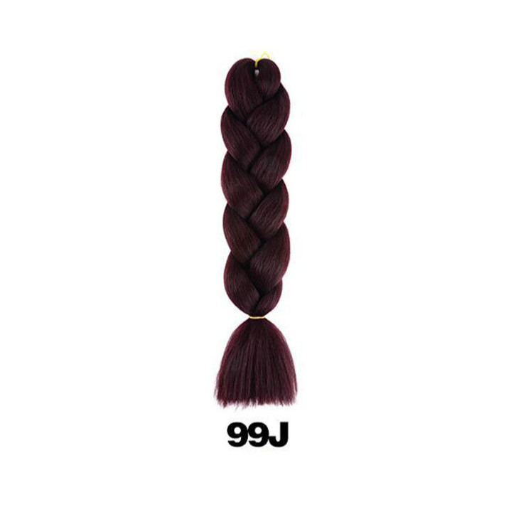 The latest 24 inch monochrome synthetic fiber high-temperature braided jumbo braided hair comes in a variety of styles and supports customization