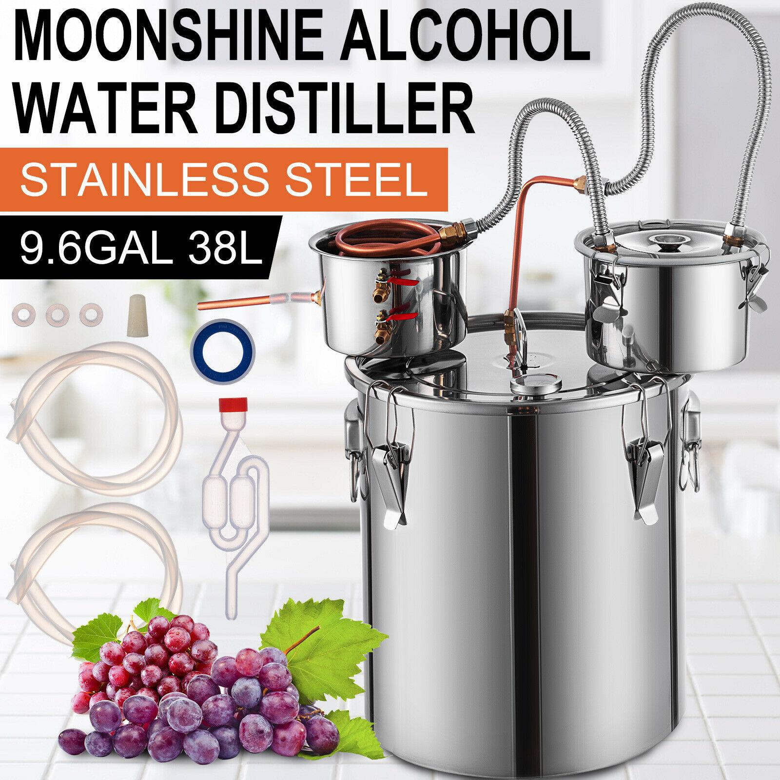 Bar 36L Alcohol Distiller Moonshine Distillation Cube Wine Making Boiler Multi Home Brewery DIY Brewing Distilling Equipment
Bar 36L Alcohol Distiller Moonshine Distillation Cube Wine Making Boiler Multi Home Brewery DIY Brewing Distilling Equipment