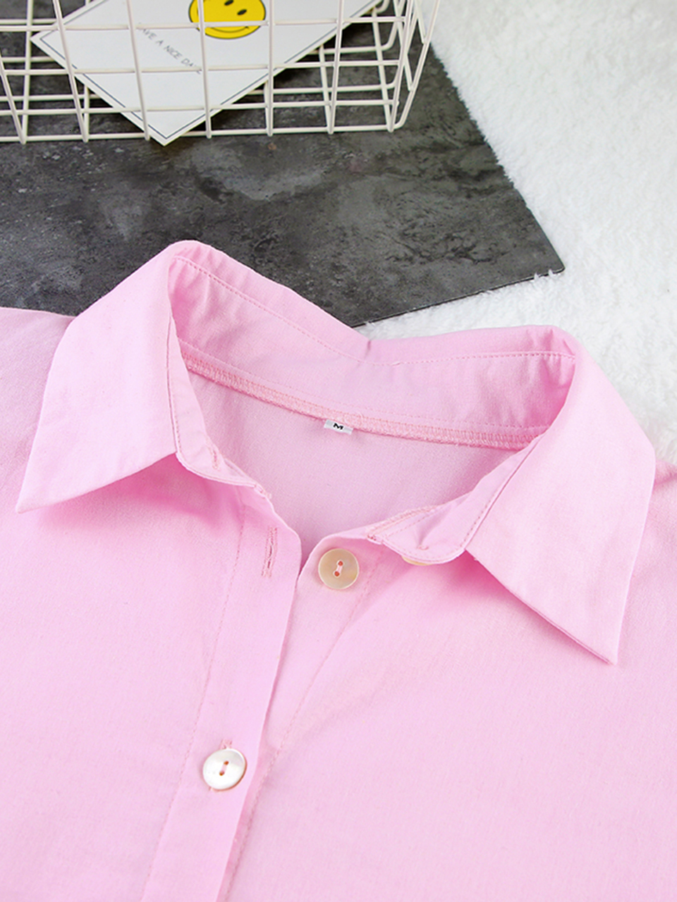 Women's Sleepwear Linad Loose Women's Home Clothes 2 Piece Sets Pink Long Sleeve Sleepwear Female Casual Suits With Shorts Spring Solid 2305