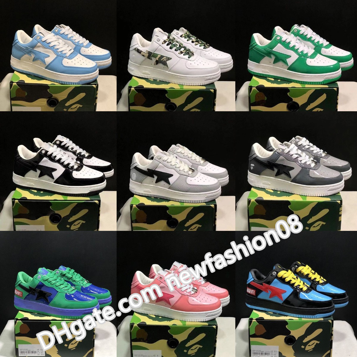 NEW Fashion Designer Casual sk8 sta Shoes Grey Black stas SK8 Color Camo Combo Pink Green ABC Camos Pastel Blue Patent Leather M2 With Socks Platform Sneakers Trainers, Bubble column
NEW Fashion Designer Casual sk8 sta Shoes Grey Black stas SK8 Color Camo Combo Pink Green ABC Camos Pastel Blue Patent Leather M2 With Socks Platform Sneakers Trainers, Bubble column