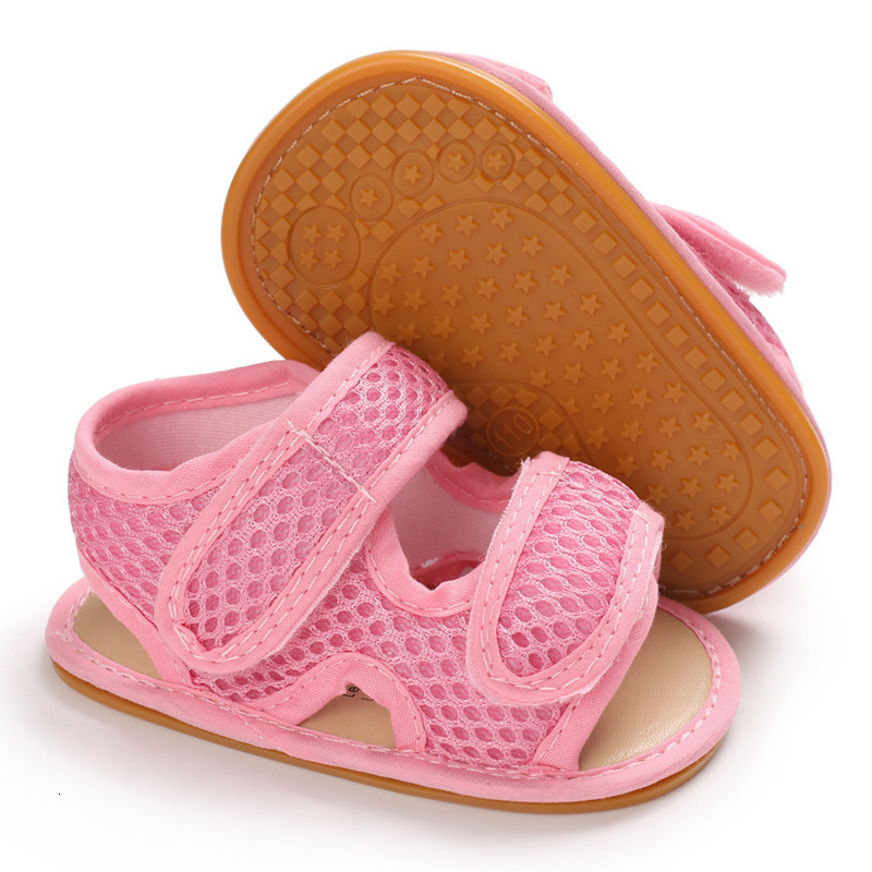Sandals Summer Baby Sandals Infant Boy Girl Shoes Non-slip Rubber Sole Net Flat Heel Garden Girl Sandals First Walkers Baby Shoes 230515