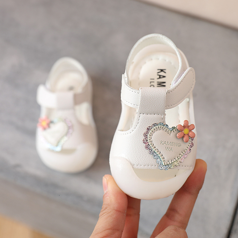 Sandals Infant Girls Sandals Summer Baby Shoes Cute Flower Princess Shoes Toddler Kid Children Sandal Soft Walking Shoes Girl F01282 230515