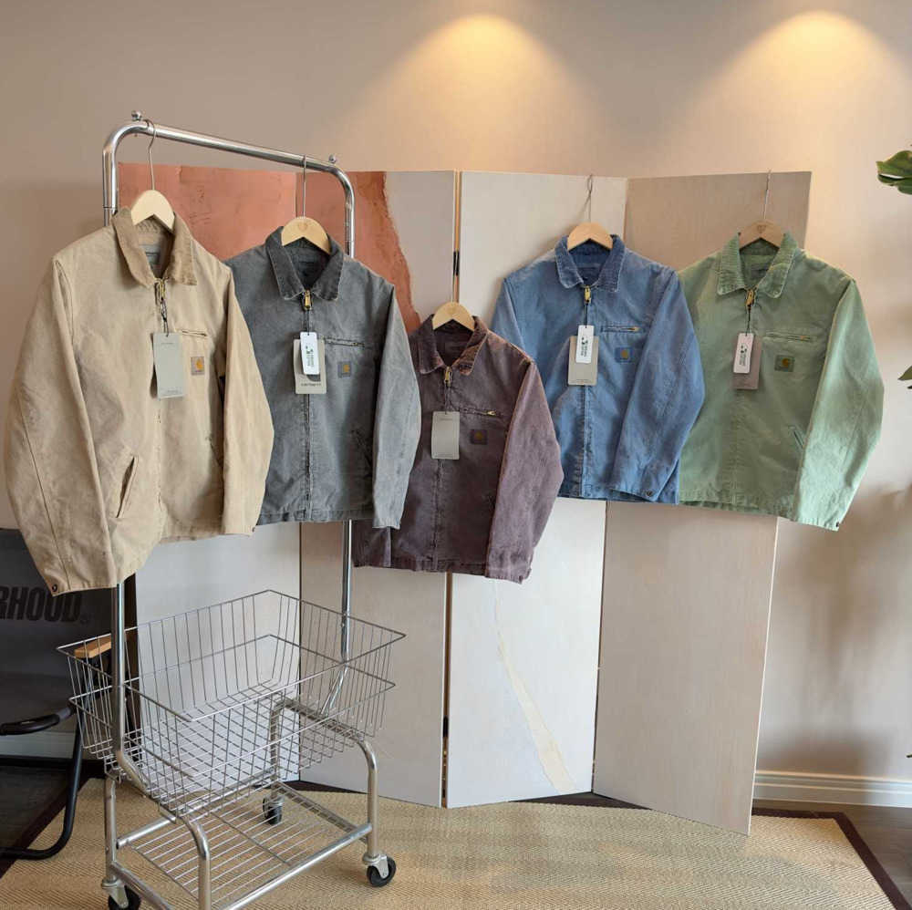 2023 Men' Jackets Work Clothes Fashion Brand Carhart Canvas Washable Wax Dyed Detroit Jacket Coat American Style Workwear Label Loose design36ss, Purple
2023 Men' Jackets Work Clothes Fashion Brand Carhart Canvas Washable Wax Dyed Detroit Jacket Coat American Style Workwear Label Loose design36ss, Purple