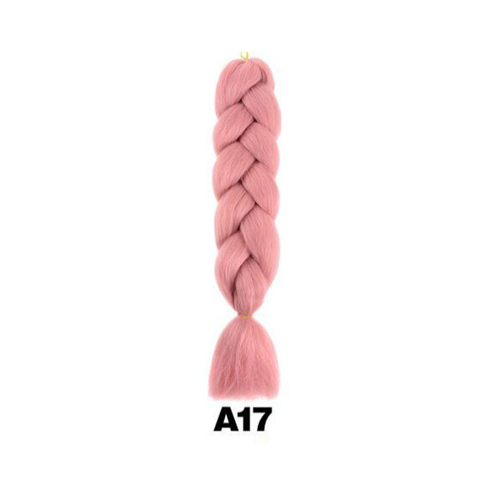 The latest 24 inch monochrome synthetic fiber high-temperature braided jumbo braided hair comes in a variety of styles and supports customization