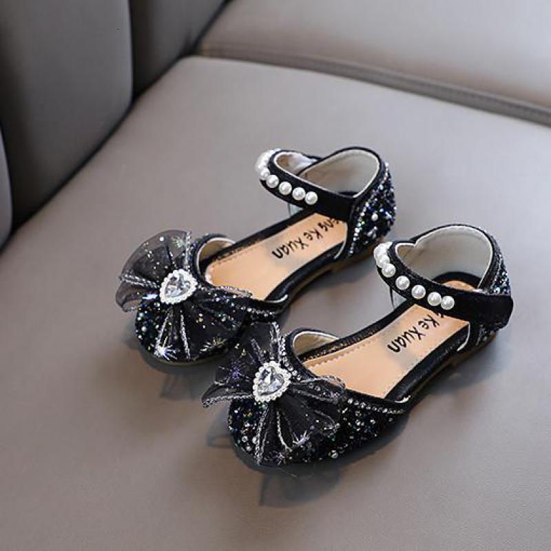 Sandals Spring Kids Shoes Summer Children's Pearl Bow Girl Princess Sandals Fashion Baby Non-slip Sandals H795 230515