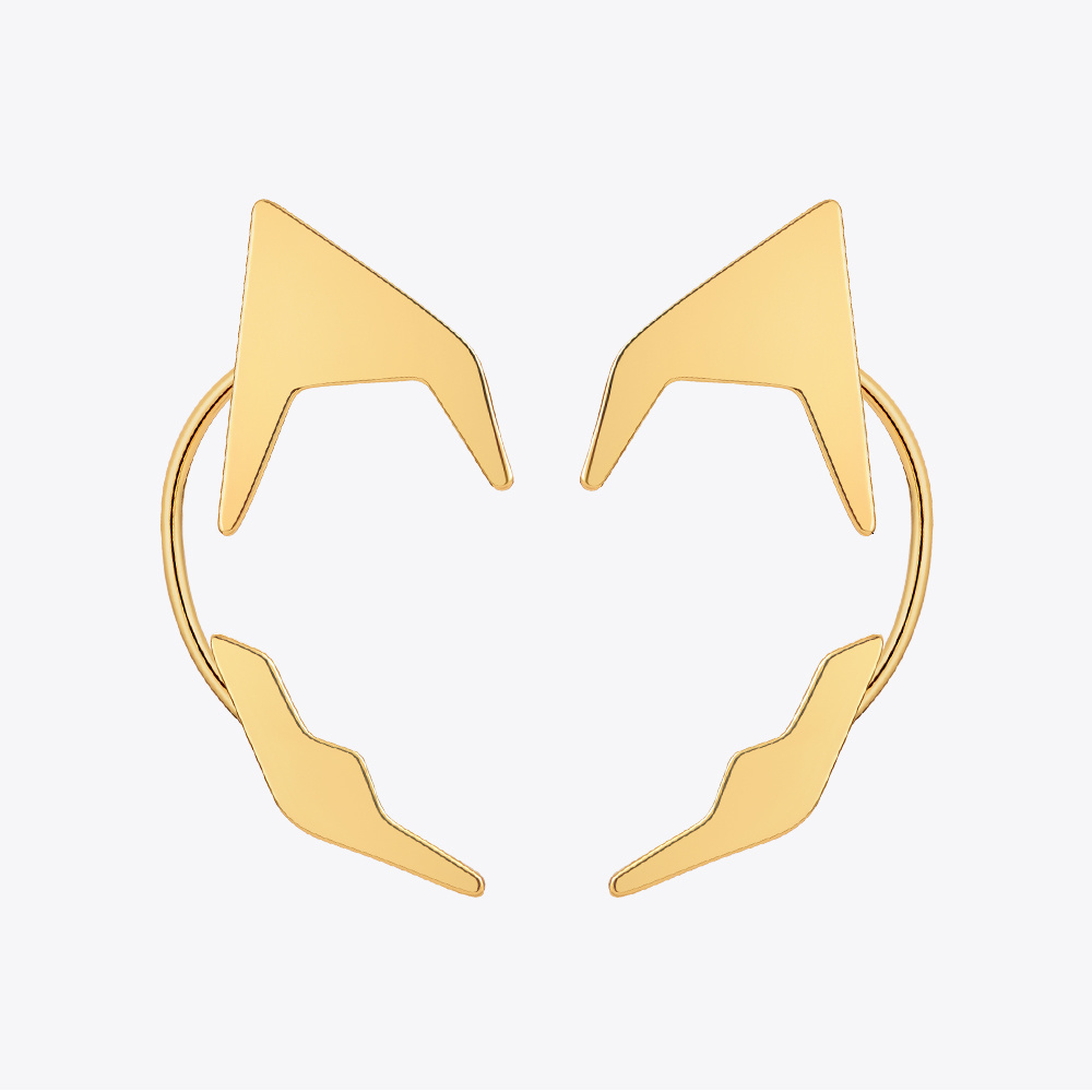 Ear Cuff ENFASHION Women's Elf Earrings Fashion Jewelry Boucle Oreille Women's Gold Earrings Cuffs Item E221378 230512