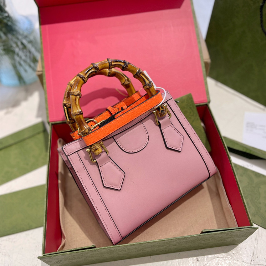 Fashion handbags diana Bamboo book totes double letter g totes pink women shoulder bags designer bag Cross body small handbag Leather with Contrast color belt 660195, 26
Fashion handbags diana Bamboo book totes double letter g totes pink women shoulder bags designer bag Cross body small handbag Leather with Contrast color belt 660195, 26