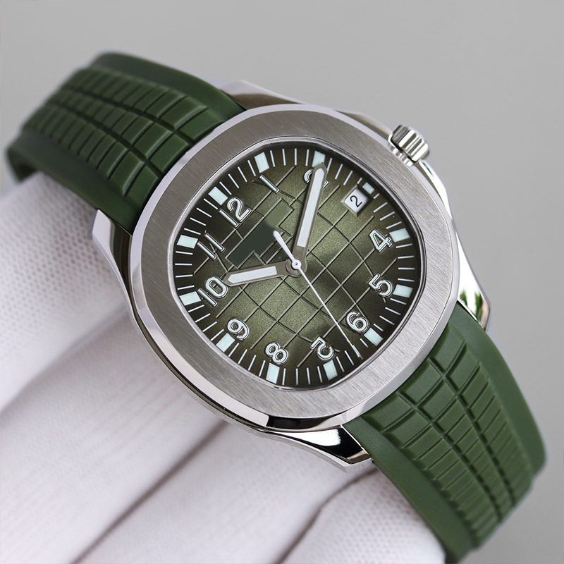 Mens watches Elegant movement Automatic movement 42.2mm comfortable rubber strap waterproof luminous DHgate wristwatches montre de luxe Grenade watch AQUANAUT U1, Sapphire mirror
Mens watches Elegant movement Automatic movement 42.2mm comfortable rubber strap waterproof luminous DHgate wristwatches montre de luxe Grenade watch AQUANAUT U1, Sapphire mirror