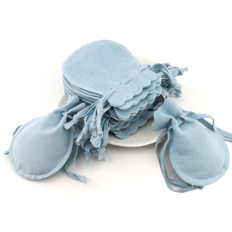 Jewelry Pouches Bags 50PcsLot Drawstring Velvet Gift Bags Multi Size Jewelry Packaging Wedding Pouches with Candy Bracelet Sachet Can Print 230512